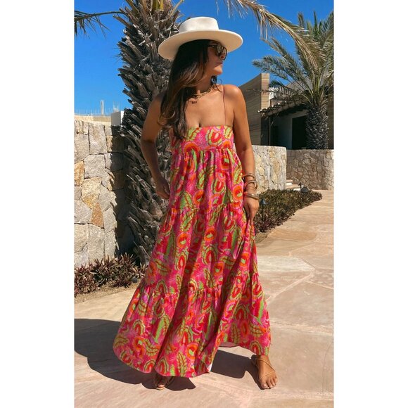 Show Me Your Mumu Long Weekend Maxi Dress in Paradise Palms XLarge New Womens - Picture 13 of 13